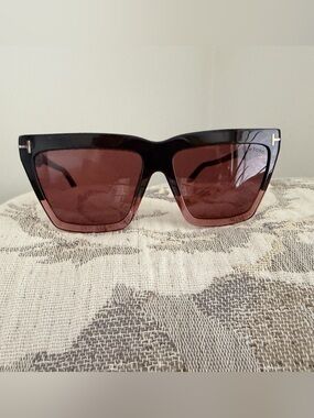 Authentic Tom Ford Eden Women's Chocolate Frame with Gradient Lenses